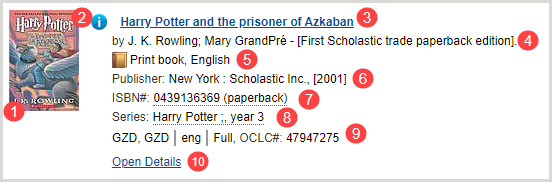 Record summary for Harry Potter and the Prisoner of Azkaban