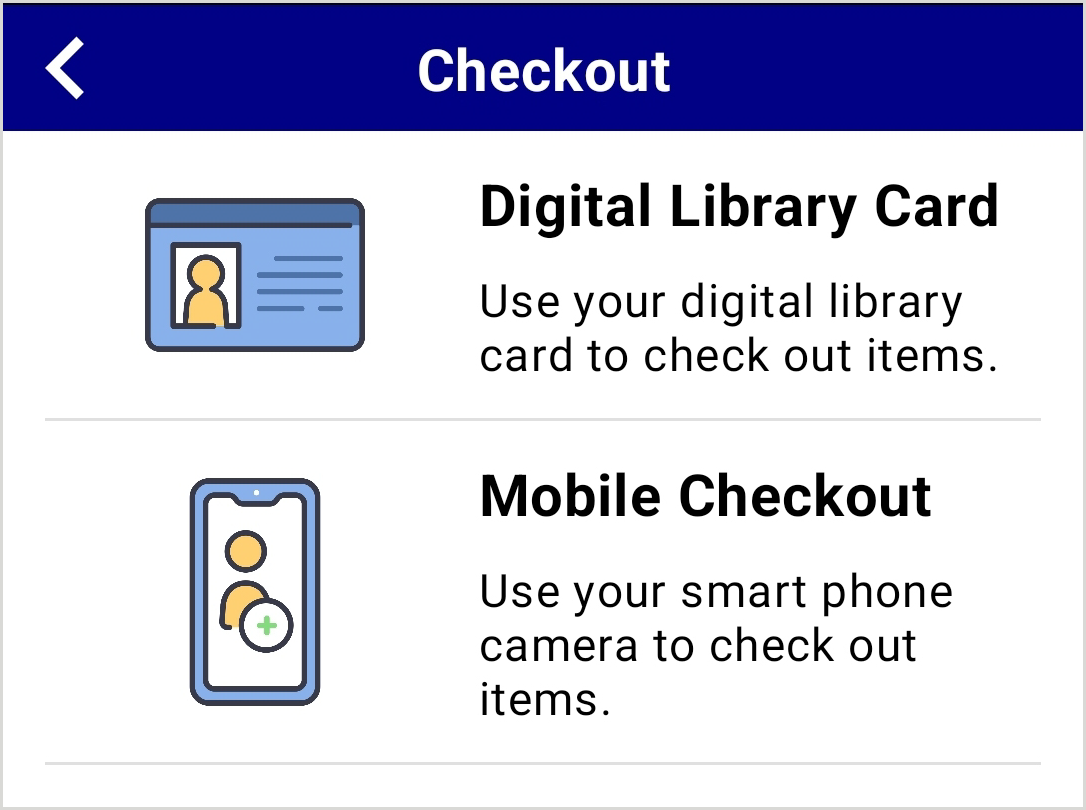 The corresponding Checkout custom screen in a CapiraMobile app with two buttons on it