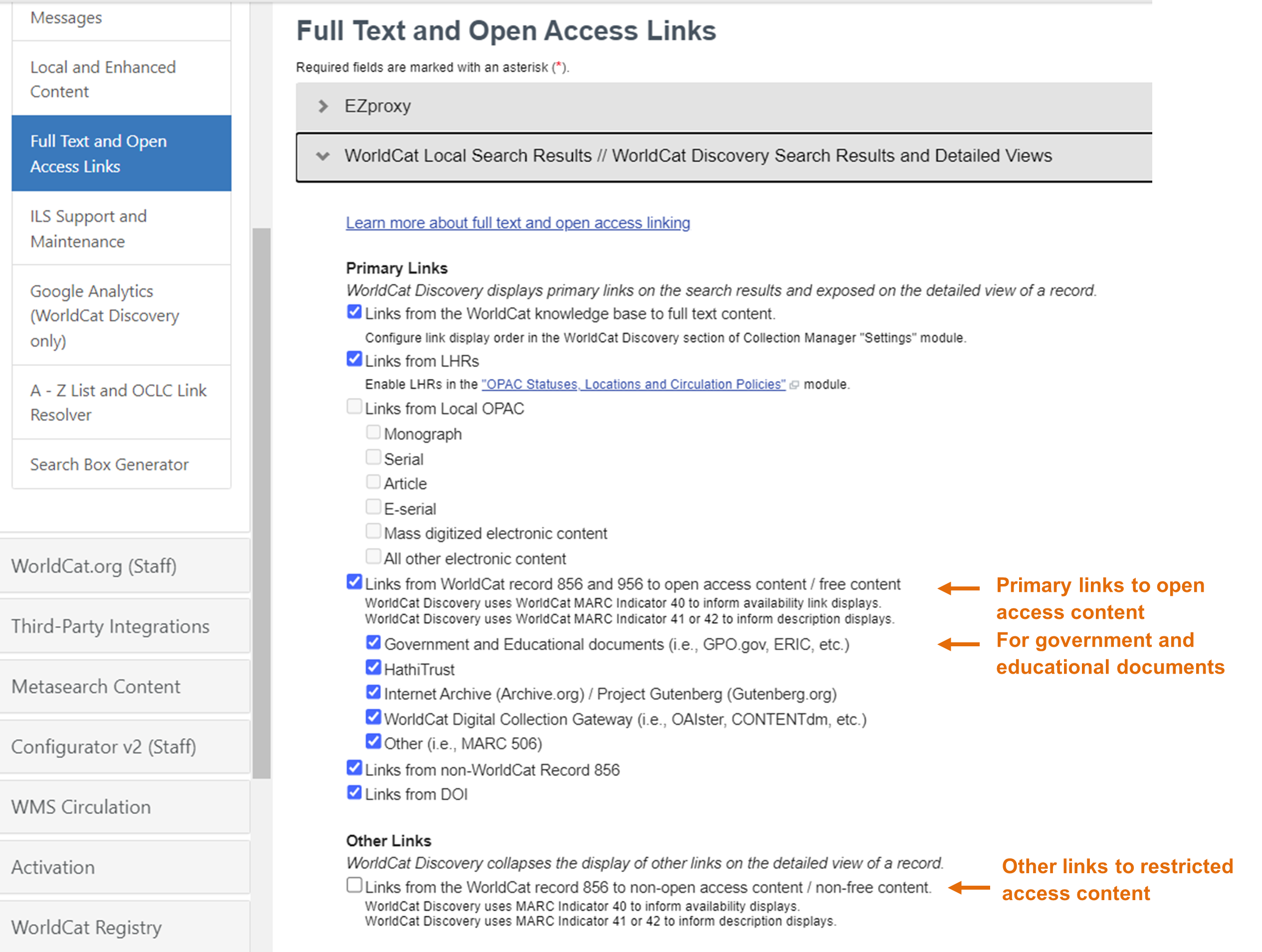 Service Configuration Primary Open Access and Other Links.png