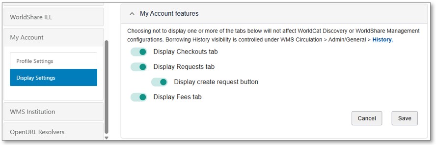 my account hide tabs.jpg