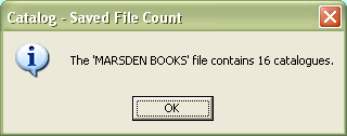 Saved file count screen