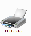 PDFCreator button