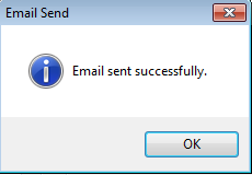 Email Send window