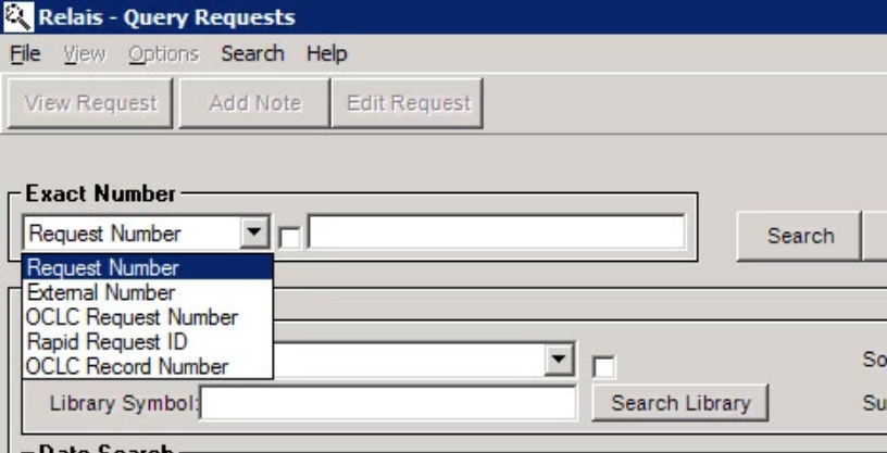 Query Requests window