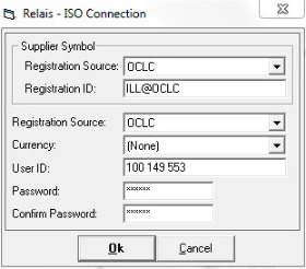 ISO Connection window